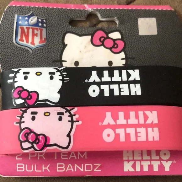Hello Kitty Raiders NFL Team Bulk Bands (2pack) - Picture 1 of 3